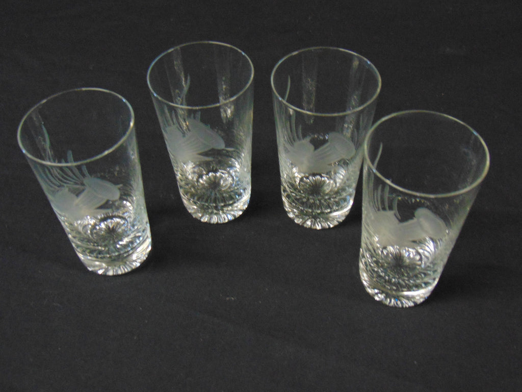 Set of 4 Vintage tumblers.