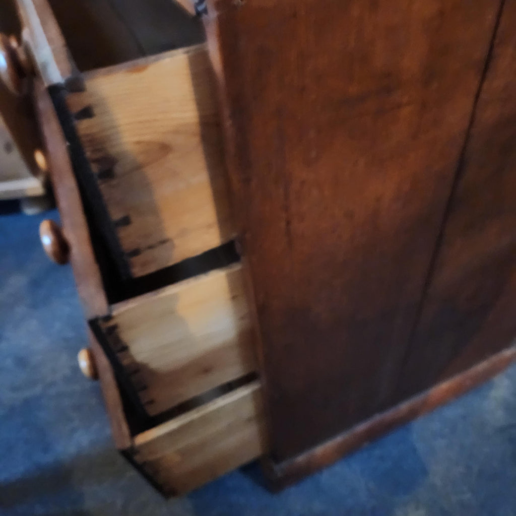 Late 19thC/early 20thC 2 over 3 Oak Chest of Drawers