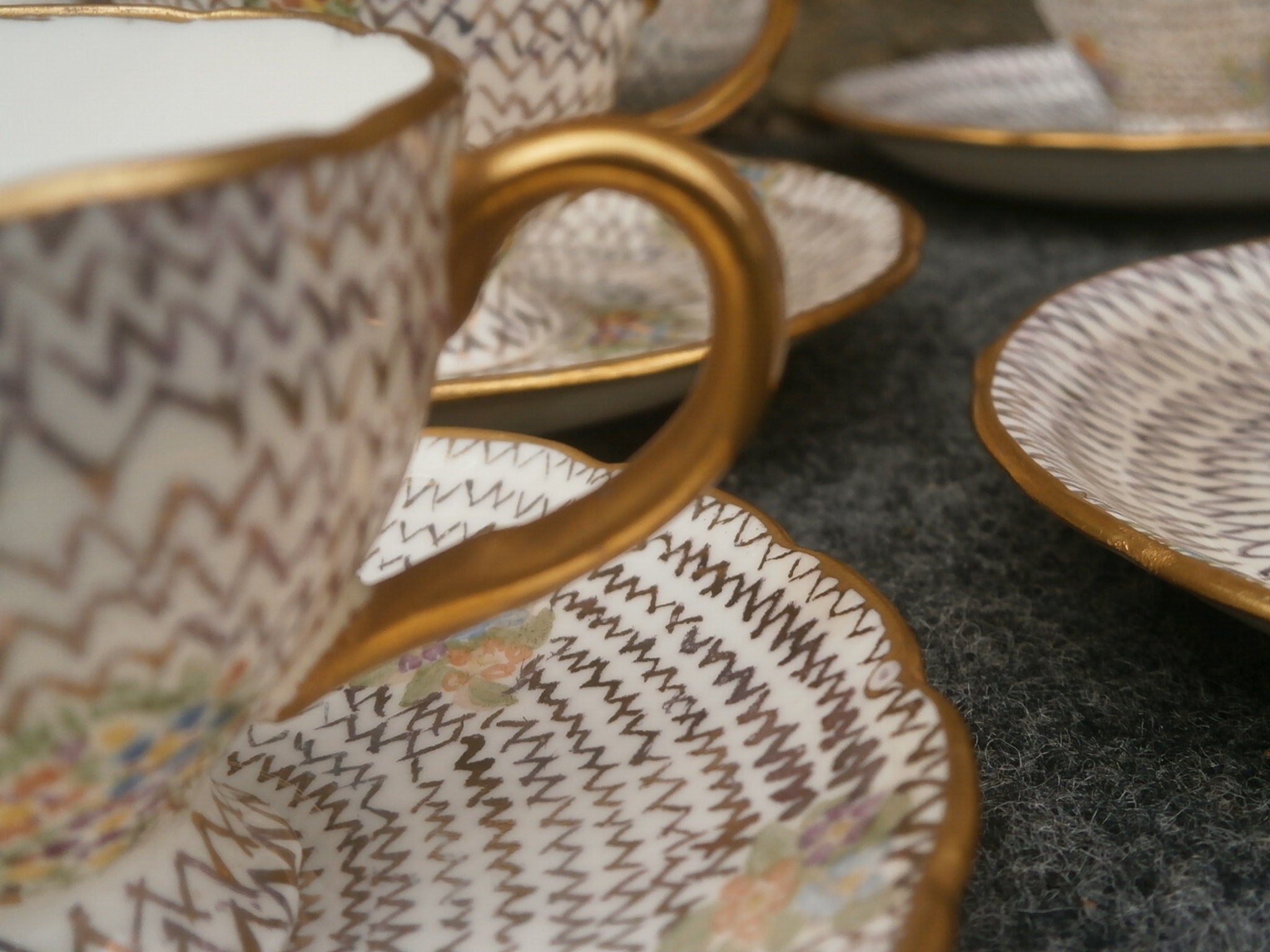 Aynsley Hand Painted Coffee Set