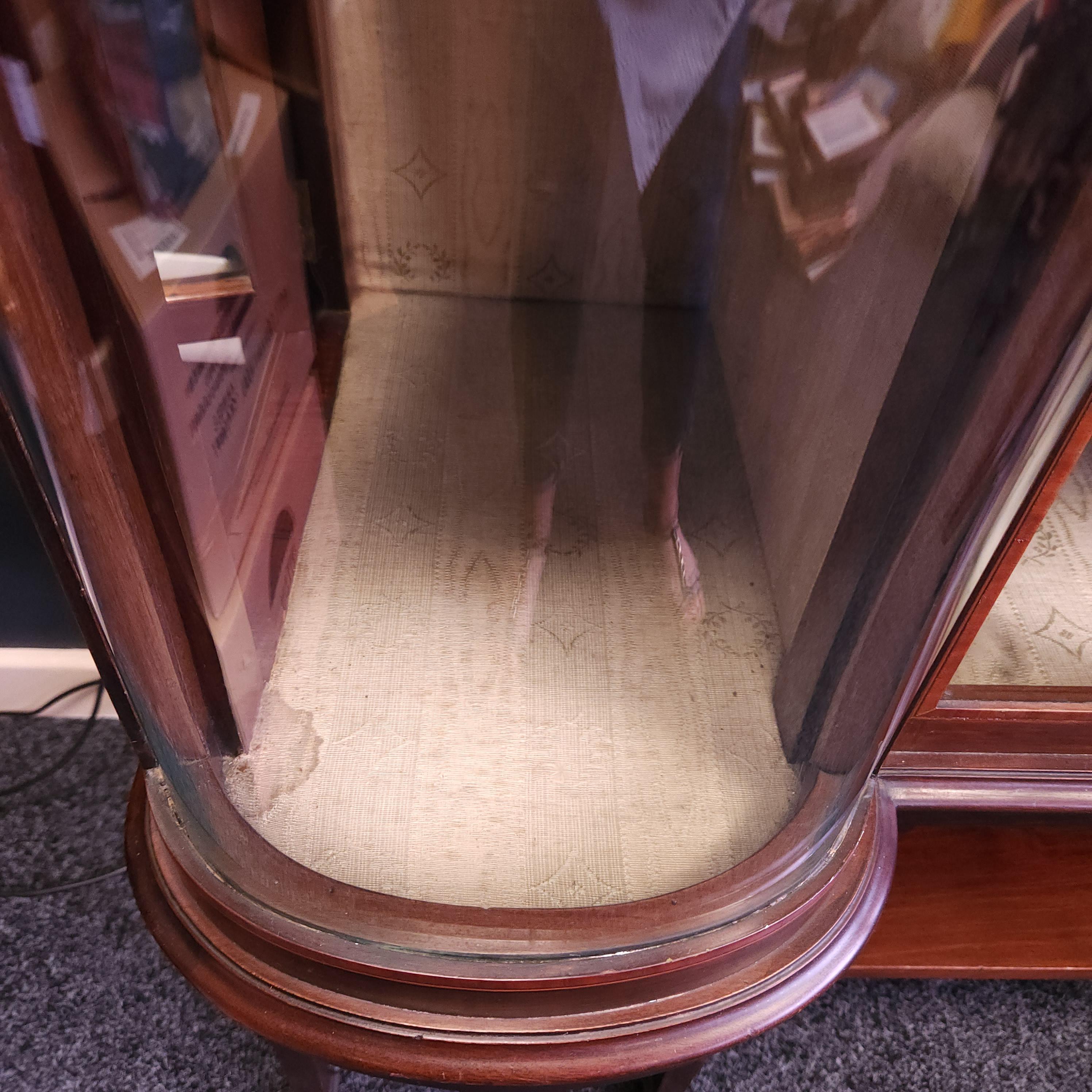 19thC Sheraton Revival Mahogany Display Cabinet