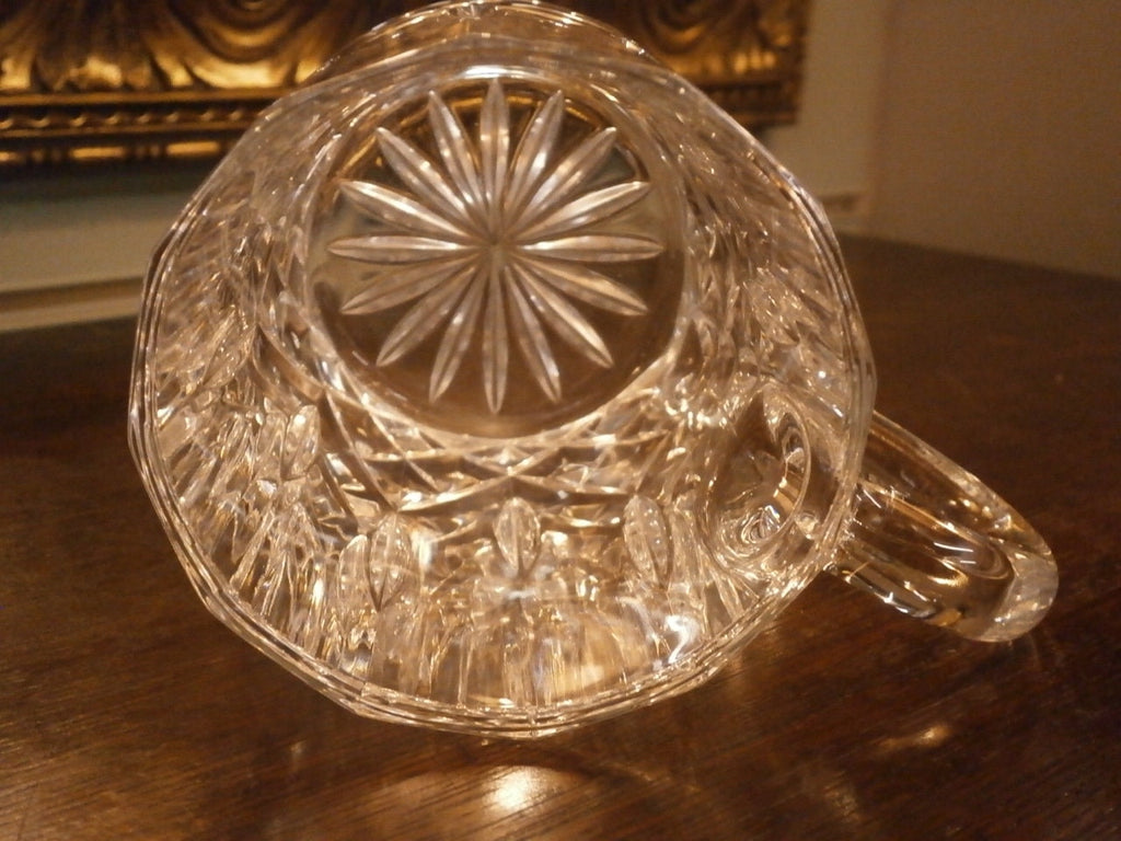 Cut Lead Crystal Mug --- Vintage