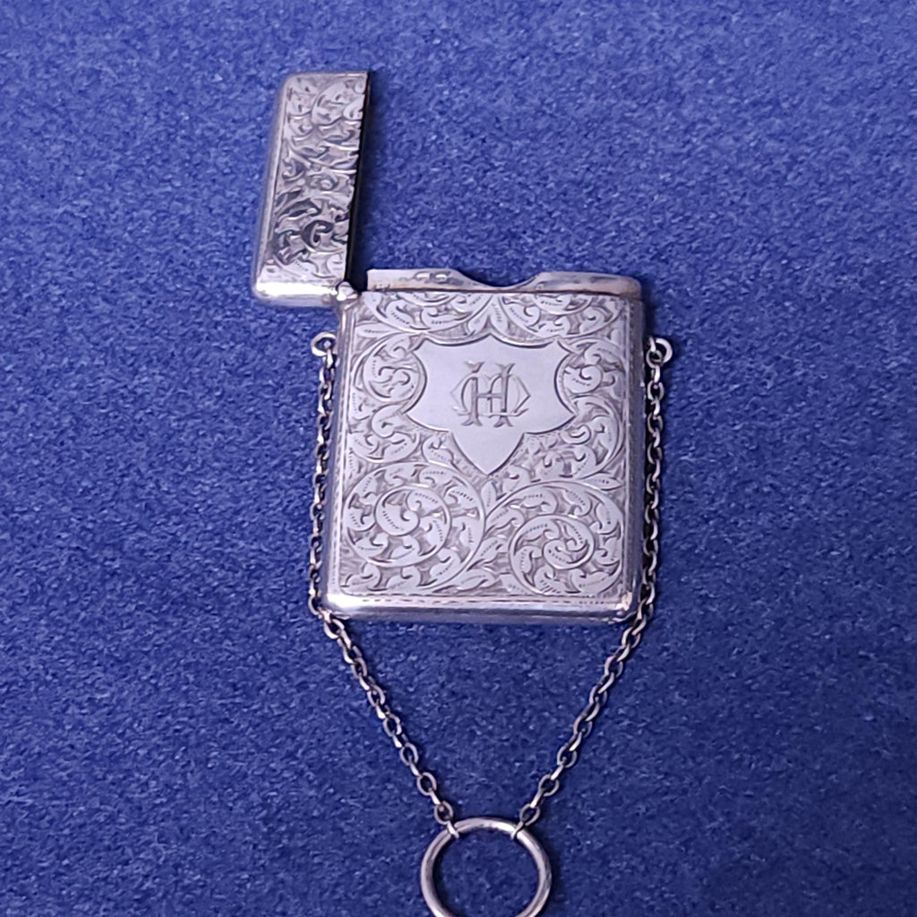 Victorian Silver Hallmarked Ladies Card Case