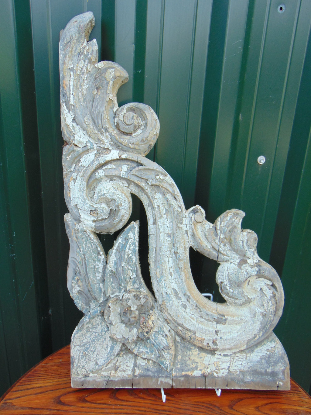 19th Century Carved Wooden Shelf Bracket