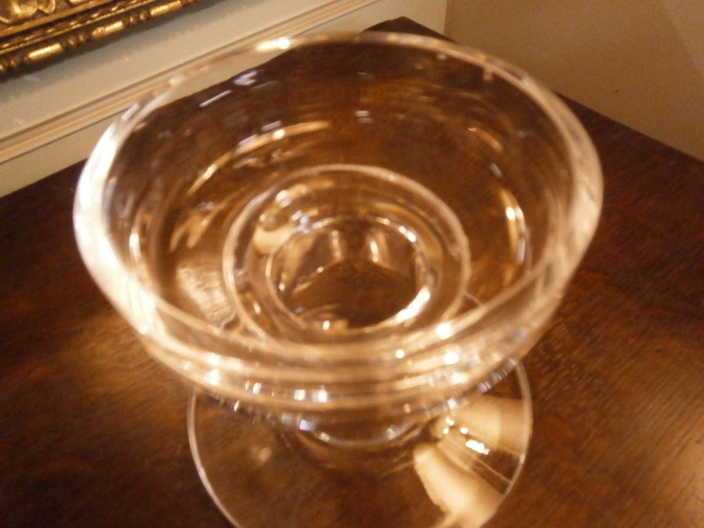 Small Glass Candlestick - Vintage