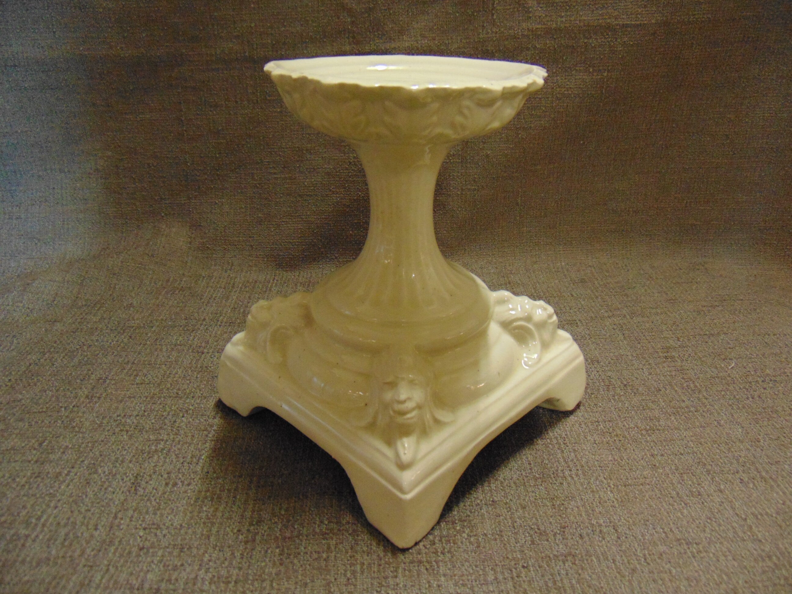 Victorian White Stoneware Food Stand