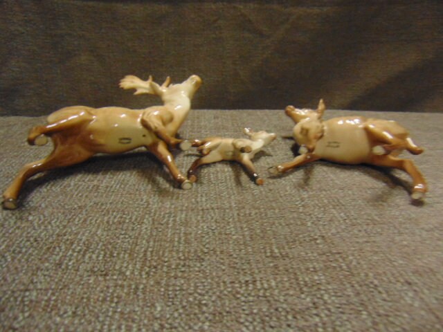 Beswick Deer Family - Stag, Doe and Fawn