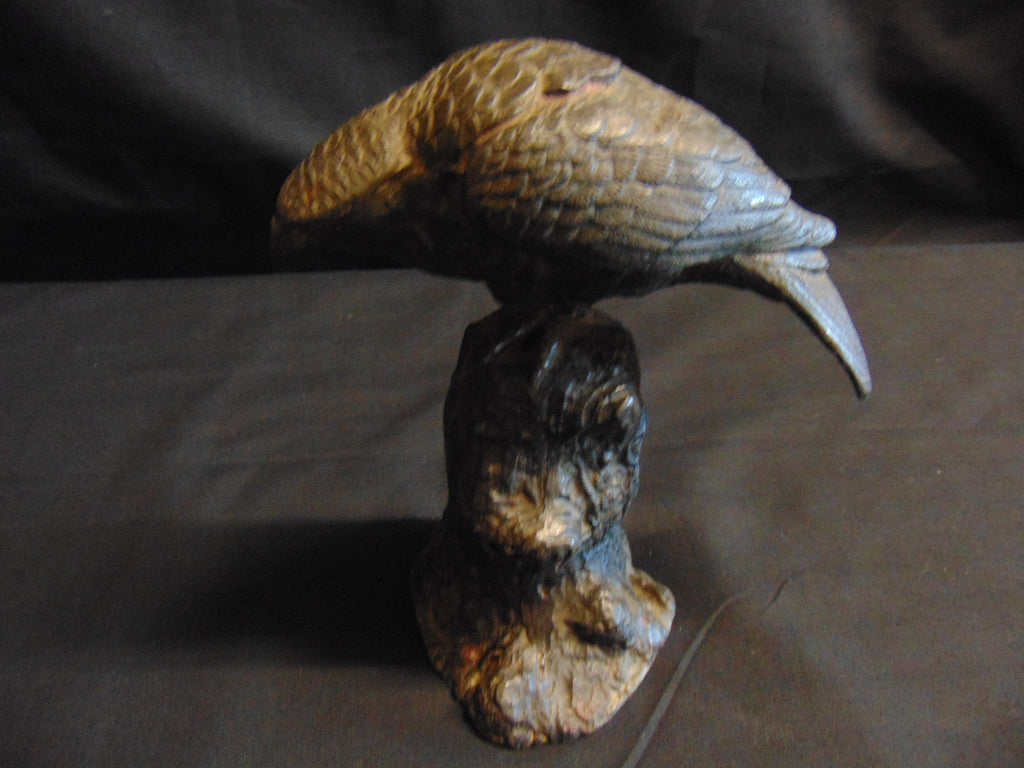 Cast Bronze Of Roosting Bird