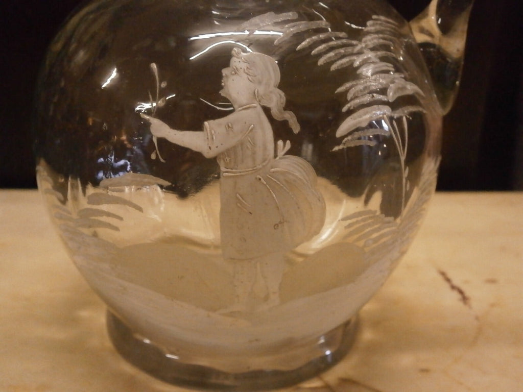 Mary Gregory Glass Jug