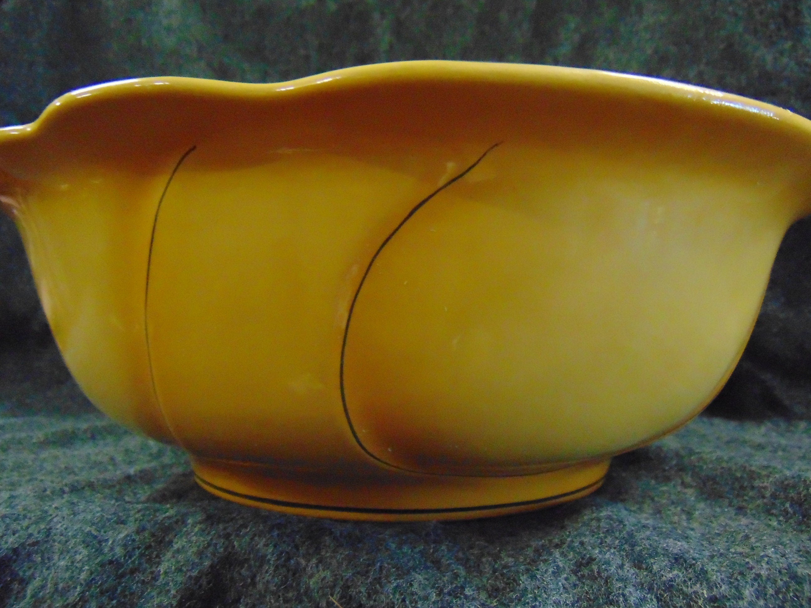 Art Nouveau Yellow Wash Jug and Bowl