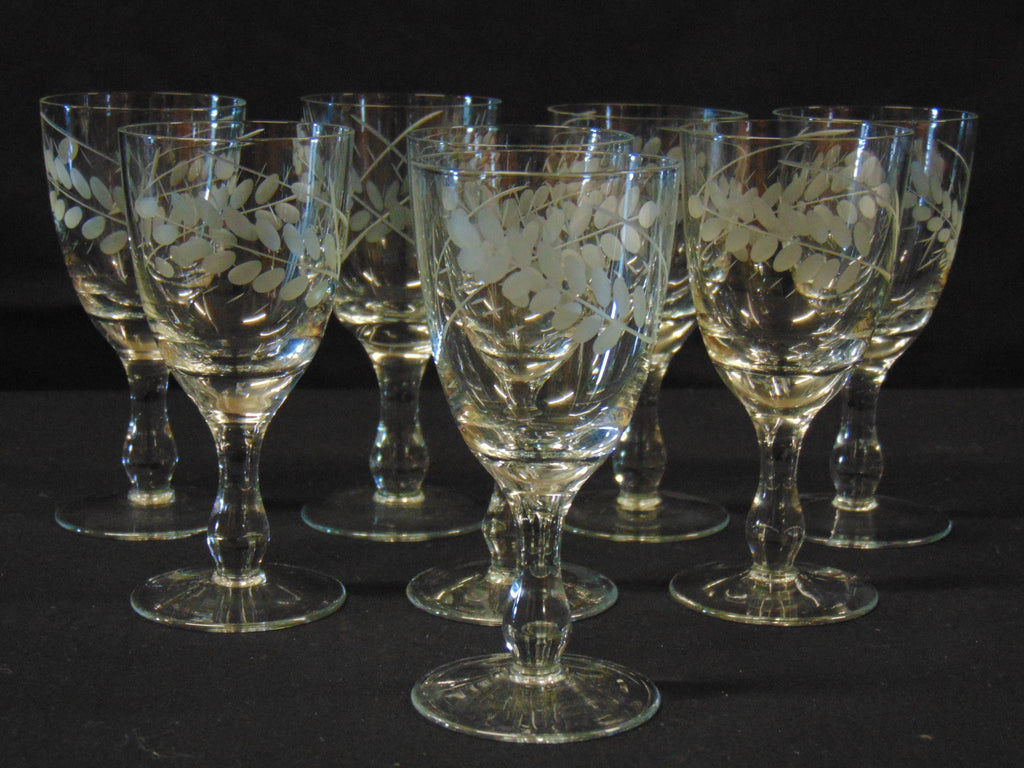 Vintage Sherry/Liqueur glasses X 8