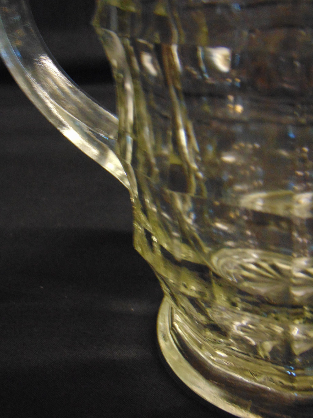 1950's Glass Lemonade Jug, Jacobean Pattern