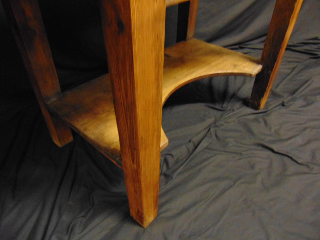 Stained Pine Antique Welsh Dairy Table