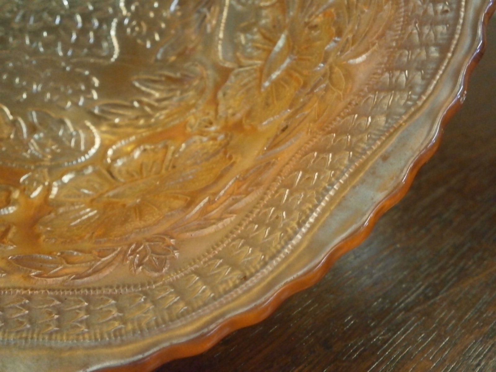 Edwardian Carnival Glass Bowl