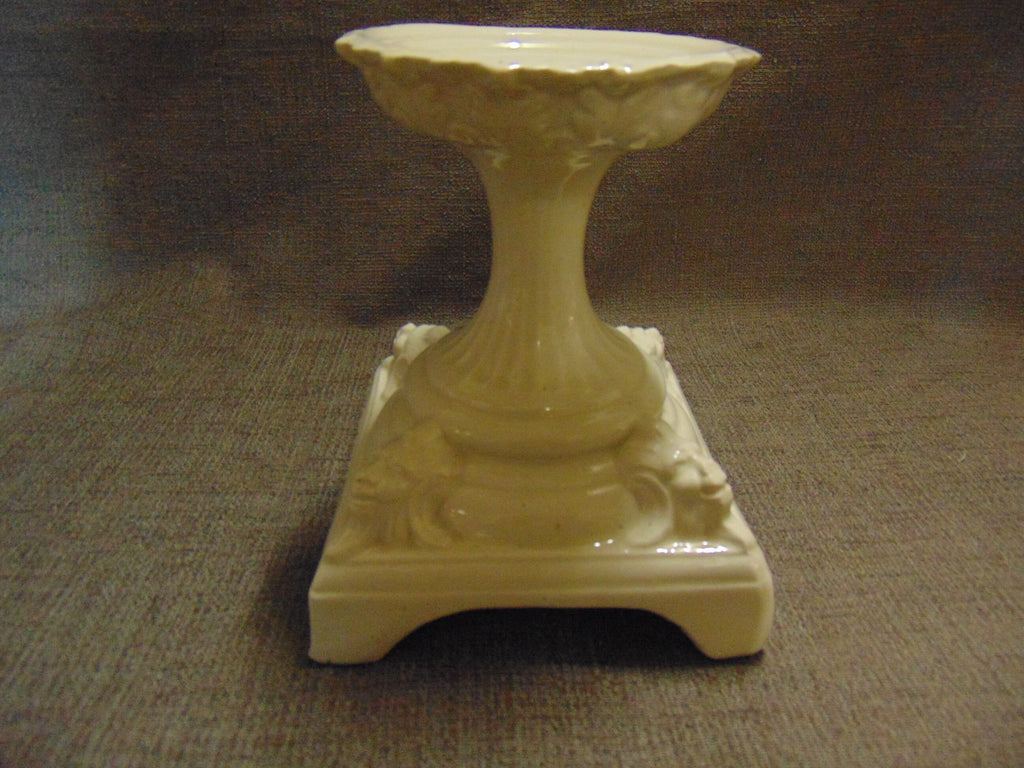 Victorian White Stoneware Food Stand