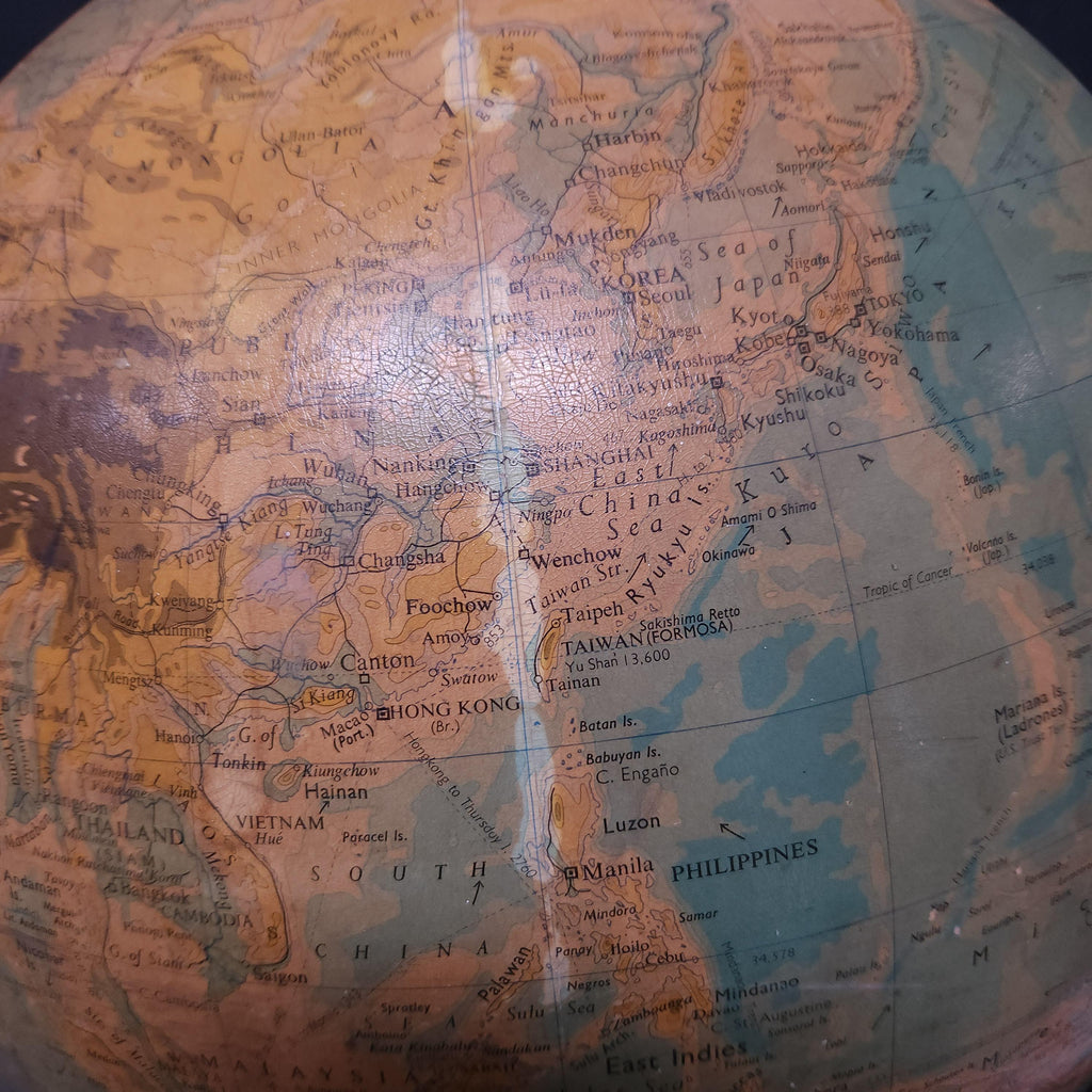 Mid 20thC Phillips 19 inch Terrestrial Globe