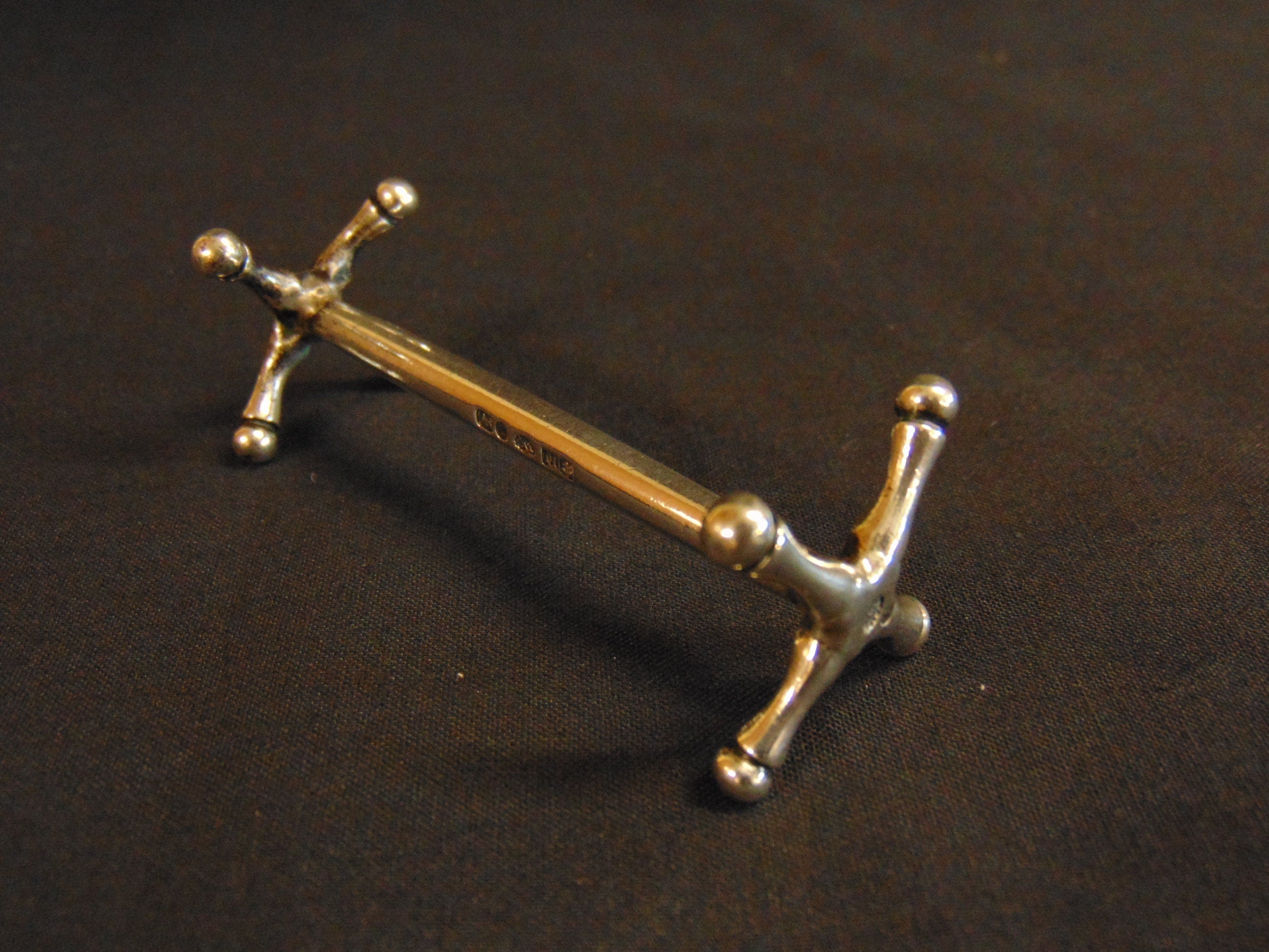 Hallmarked Silver Knife Rest, Birmingham 1844