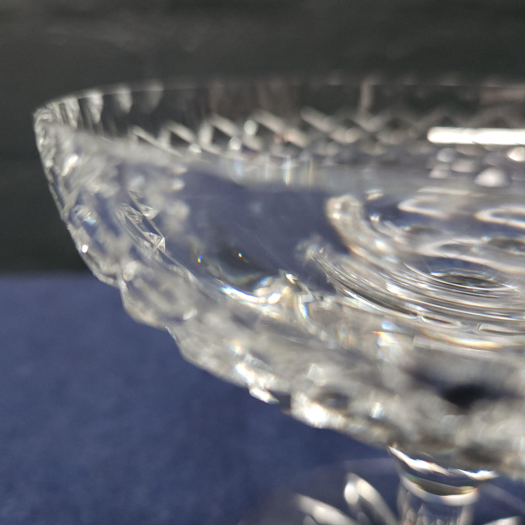 Small Thomas Webb Cut Crystal Tazza, Dennis Diamonds Pattern