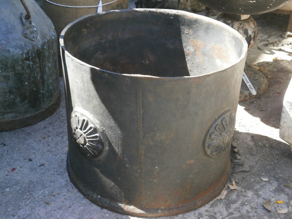 Victorian Regency Style Cast Iron Garden Pot - Antique