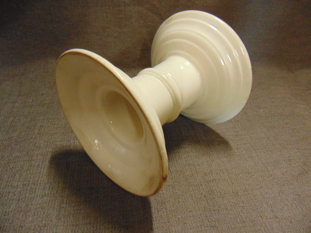 Edwardian White Ironstone Grocers Ham Stand - Vintage