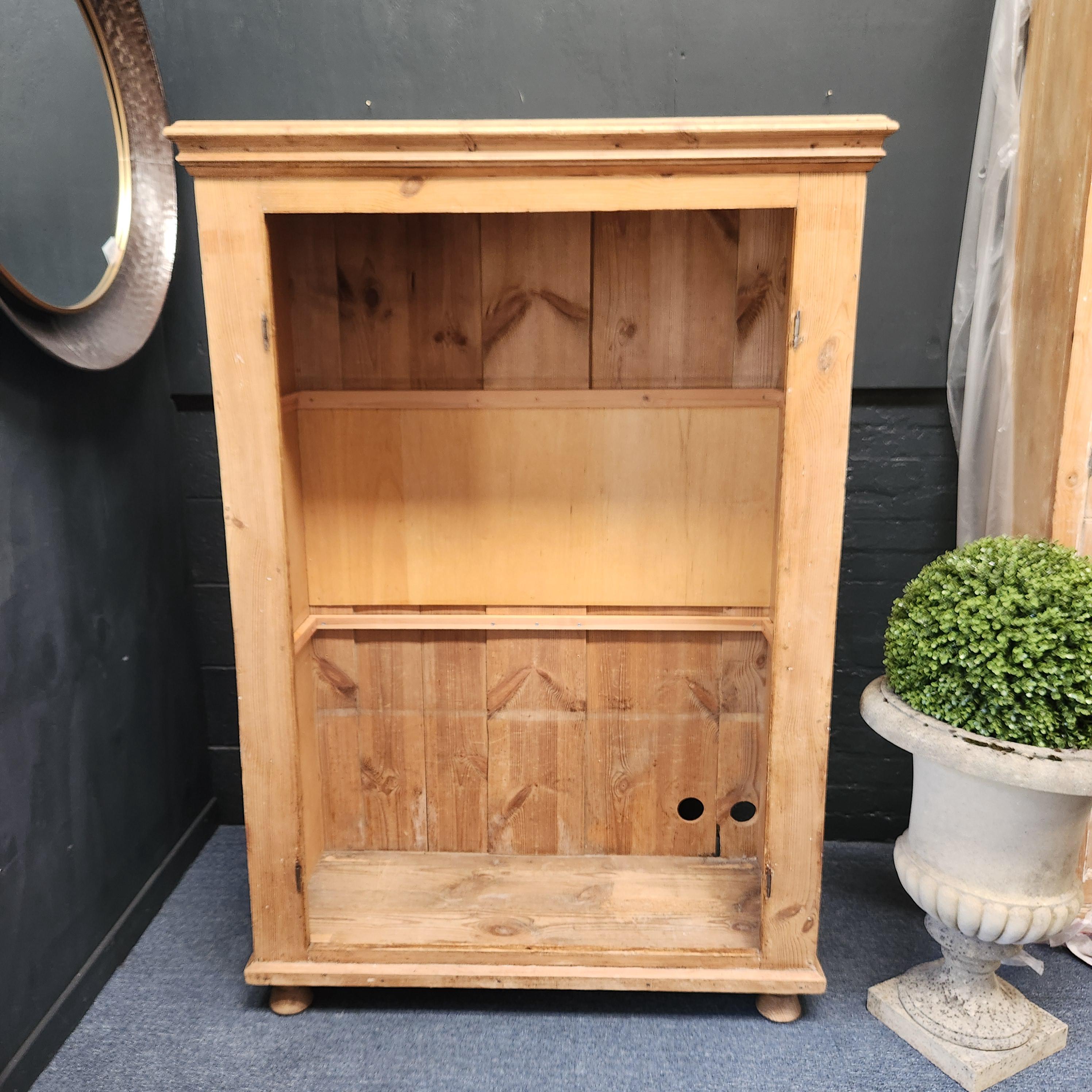19thC Continental Pine Larder Cupboard