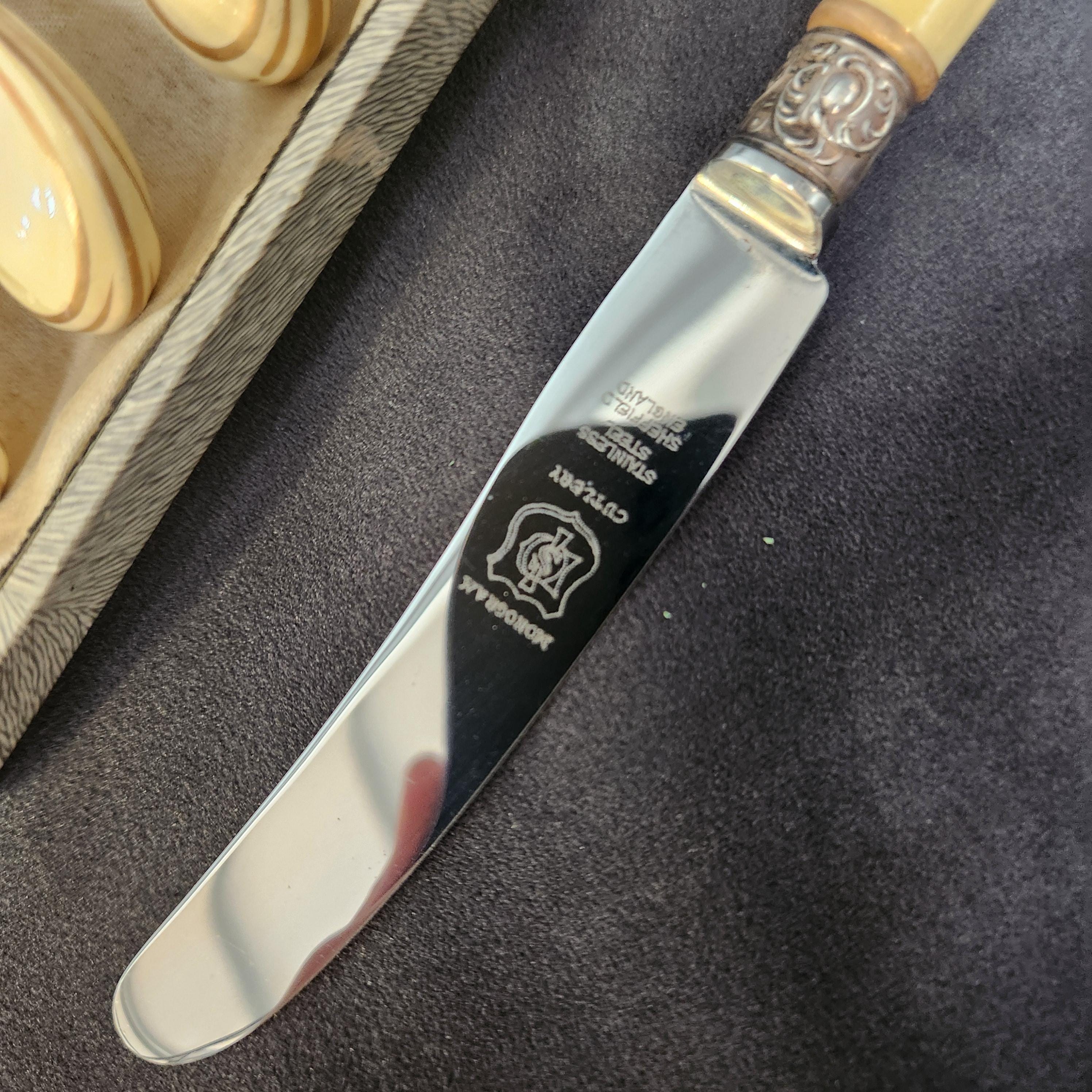 Cased Set of Dessert Cutlery