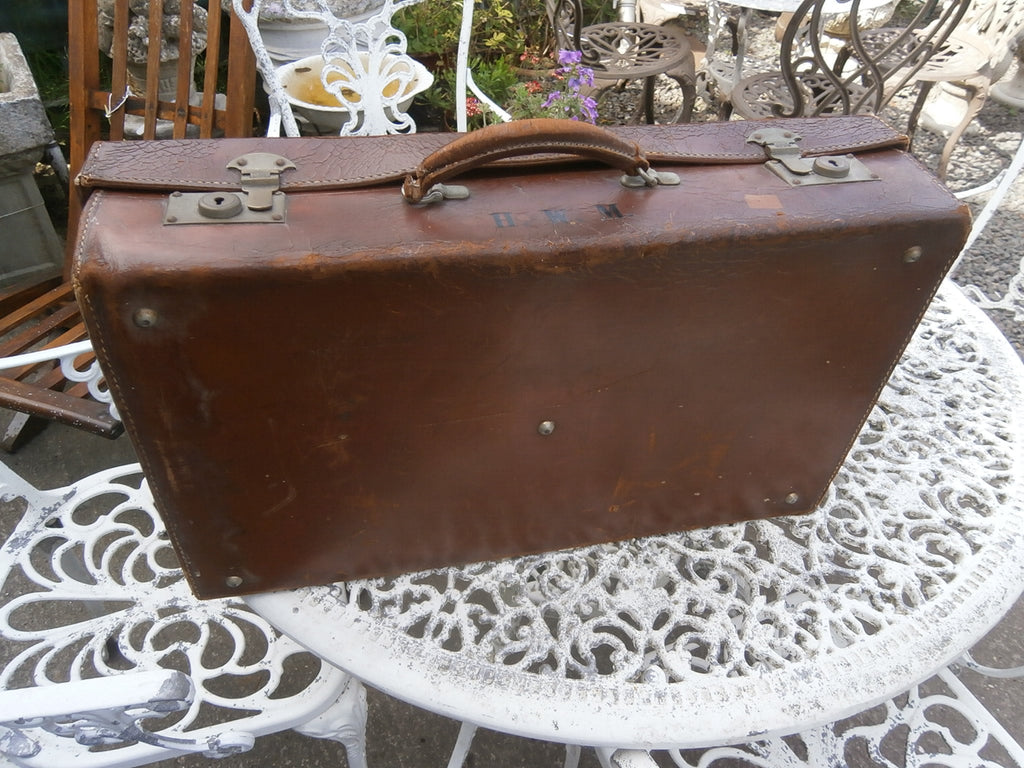 Vintage Leather Suitcase