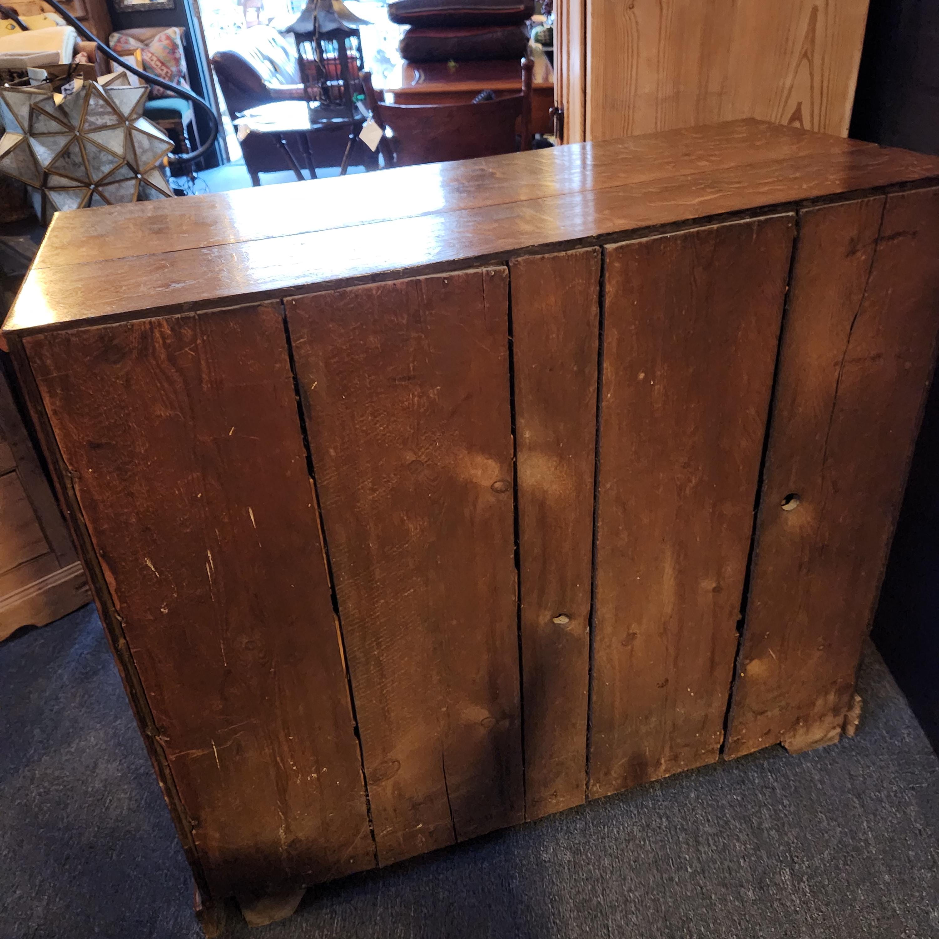 Late 19thC/early 20thC 2 over 3 Oak Chest of Drawers