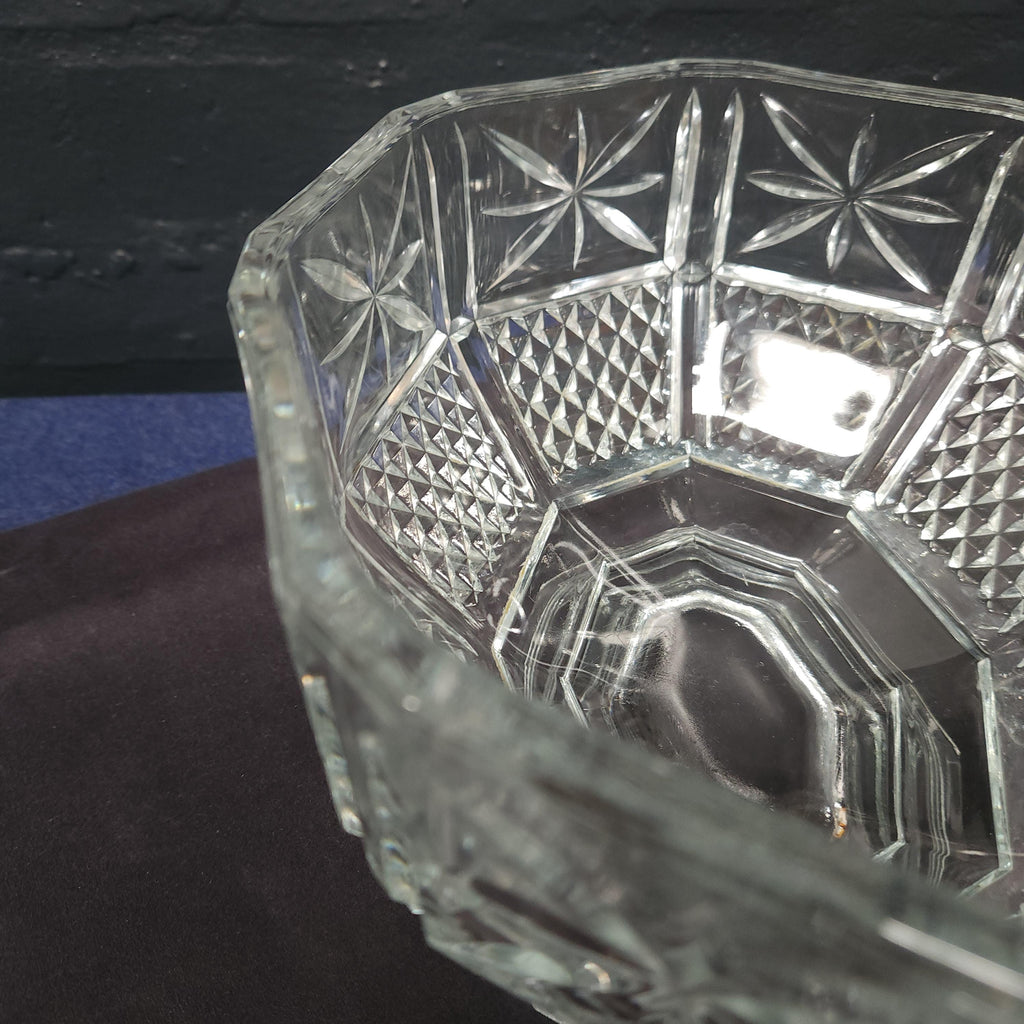 Italian Pressed Glass Decorative Bowl
