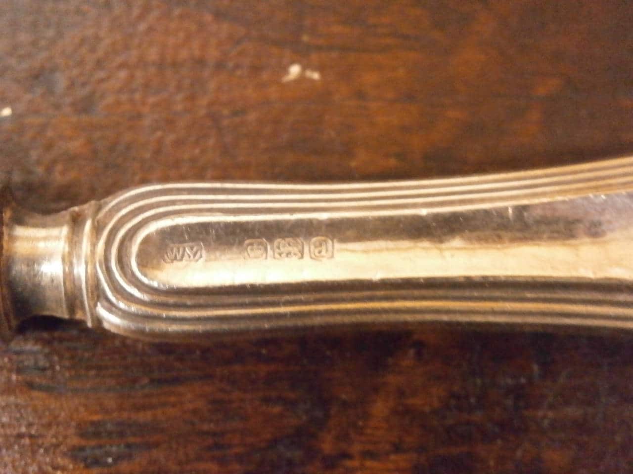 Hallmarked Silver Handled Butter Knives - Cased