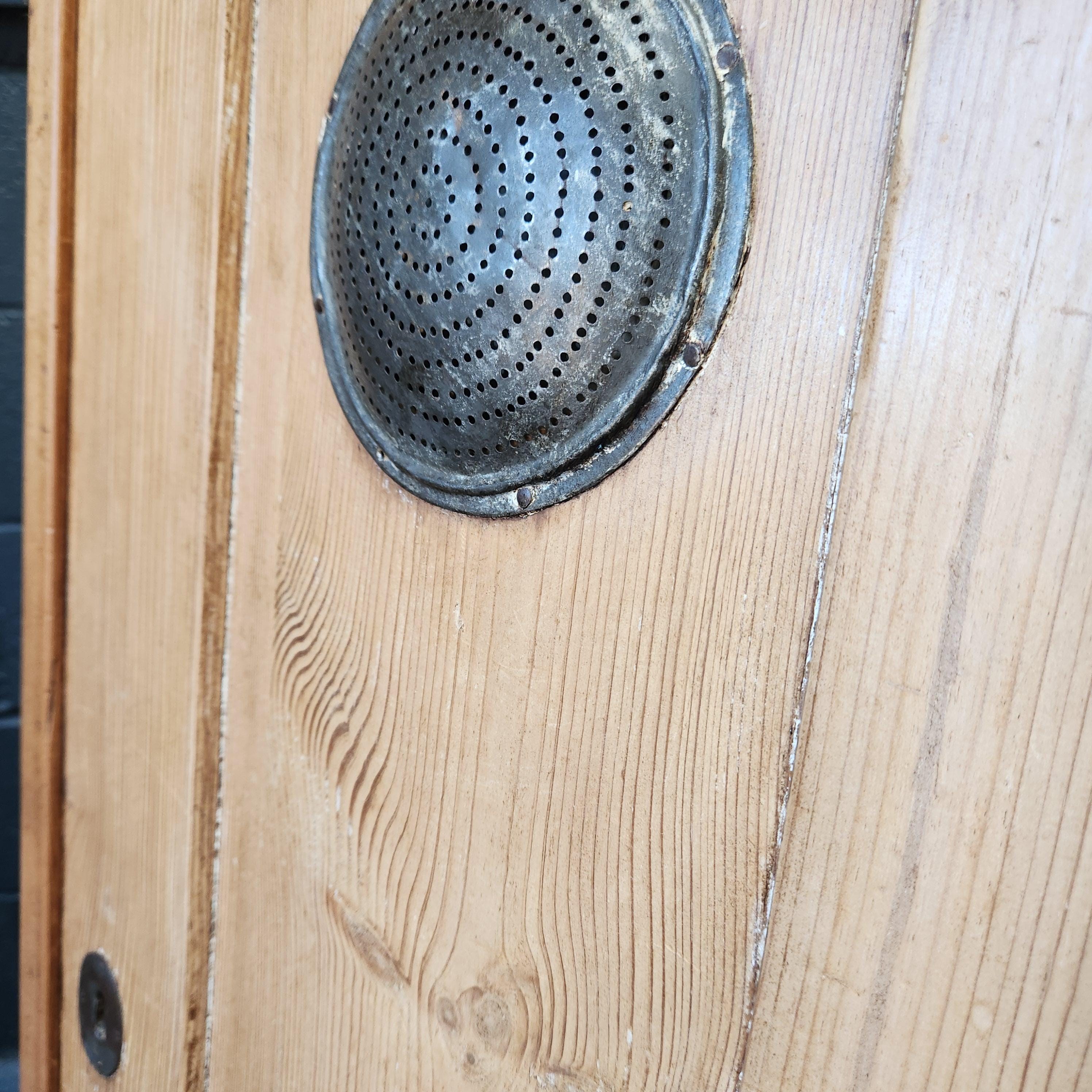 19thC Continental Pine Larder Cupboard