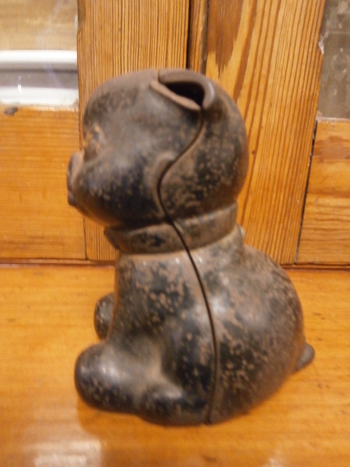 Original Hubley Of USA Cast Iron Fido 1930s Money Box,- Vintage.