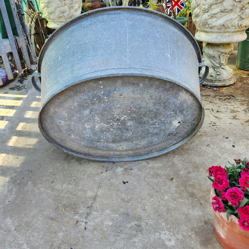 Continental Galvanised Tin Bath Planter