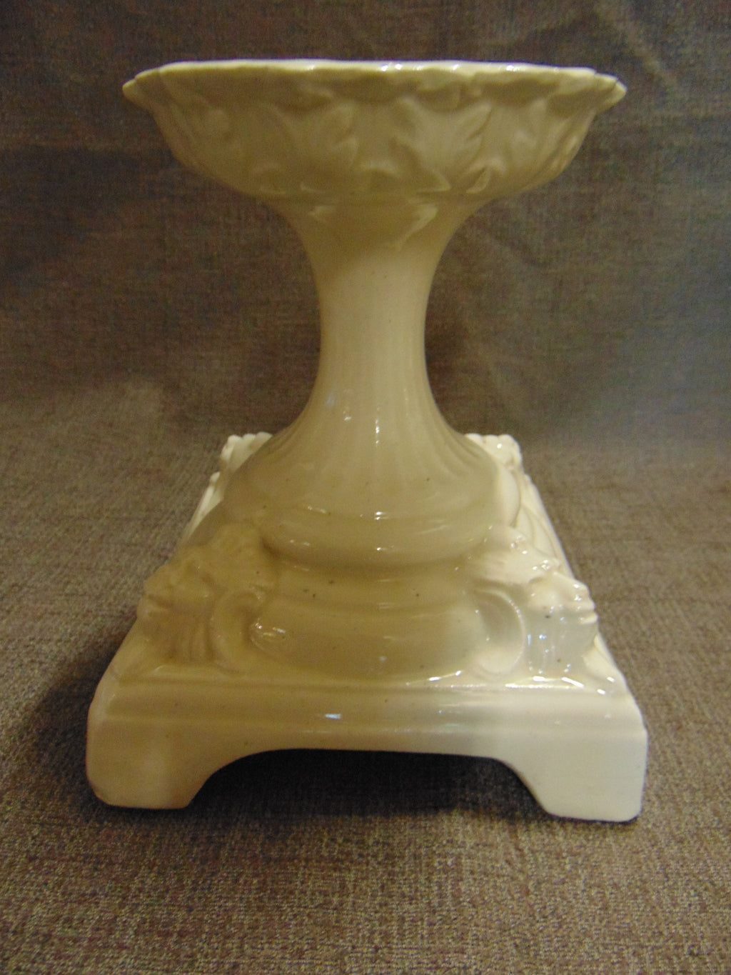 Victorian White Stoneware Food Stand