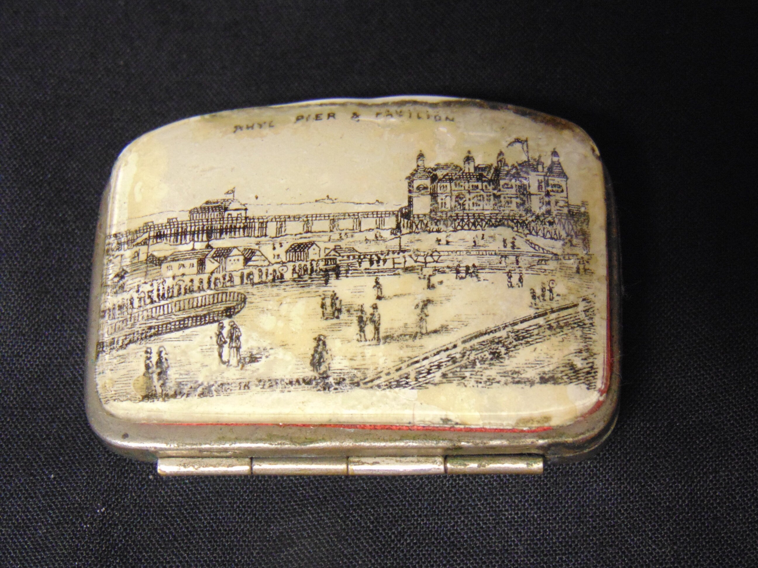Edwardian Souvenir Coin Purse for Rhyl