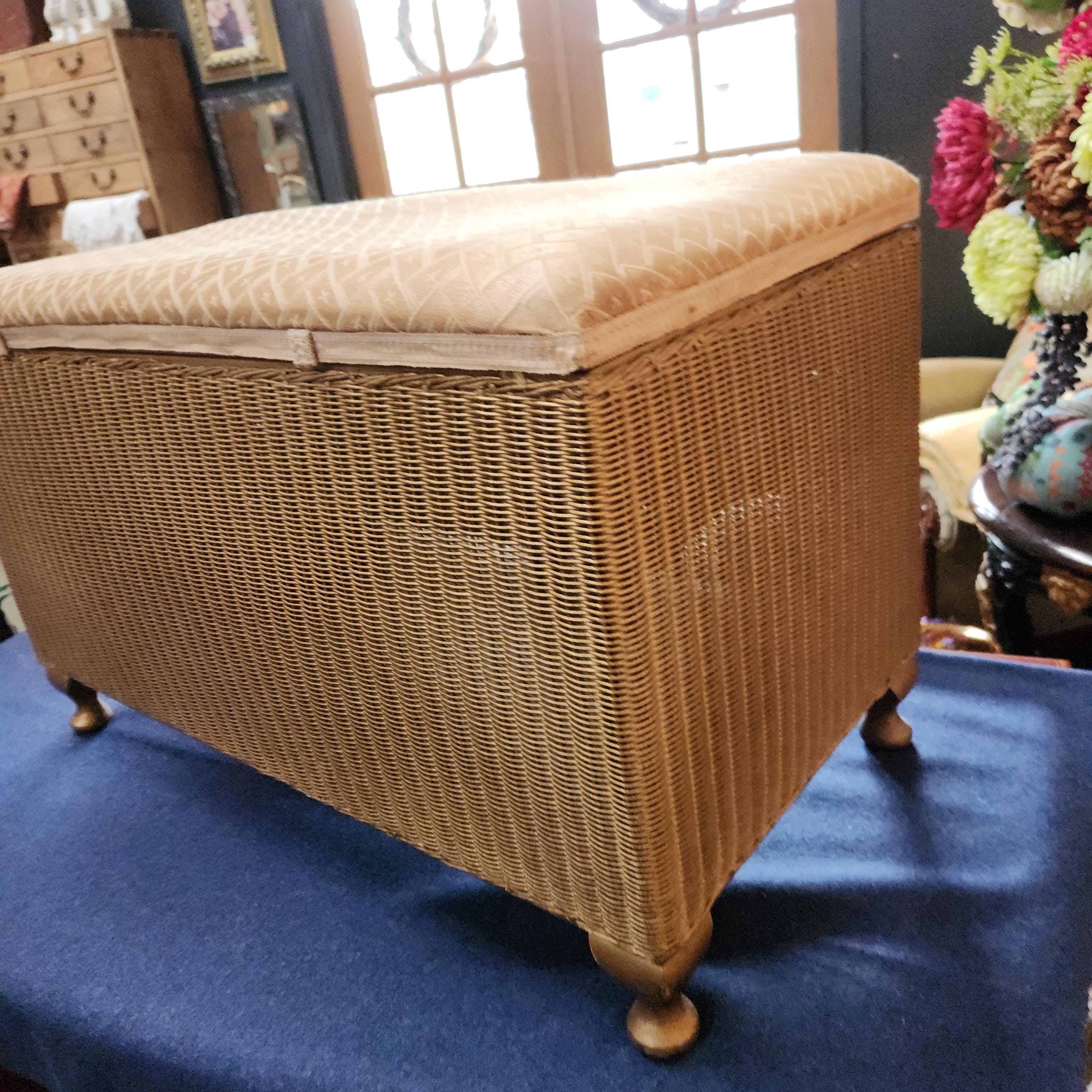 Original Lloyd Loom "Lusty" Wicker Blanket Box