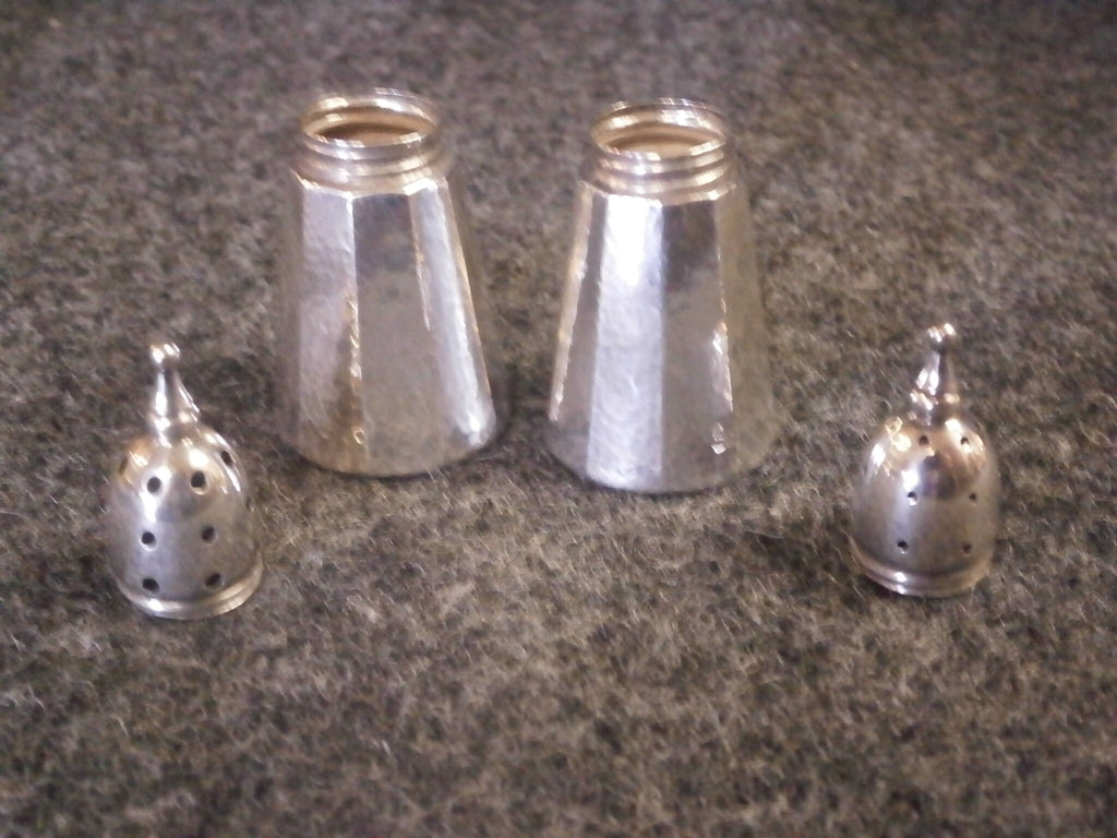 American Hammered Finish Silver Cruet