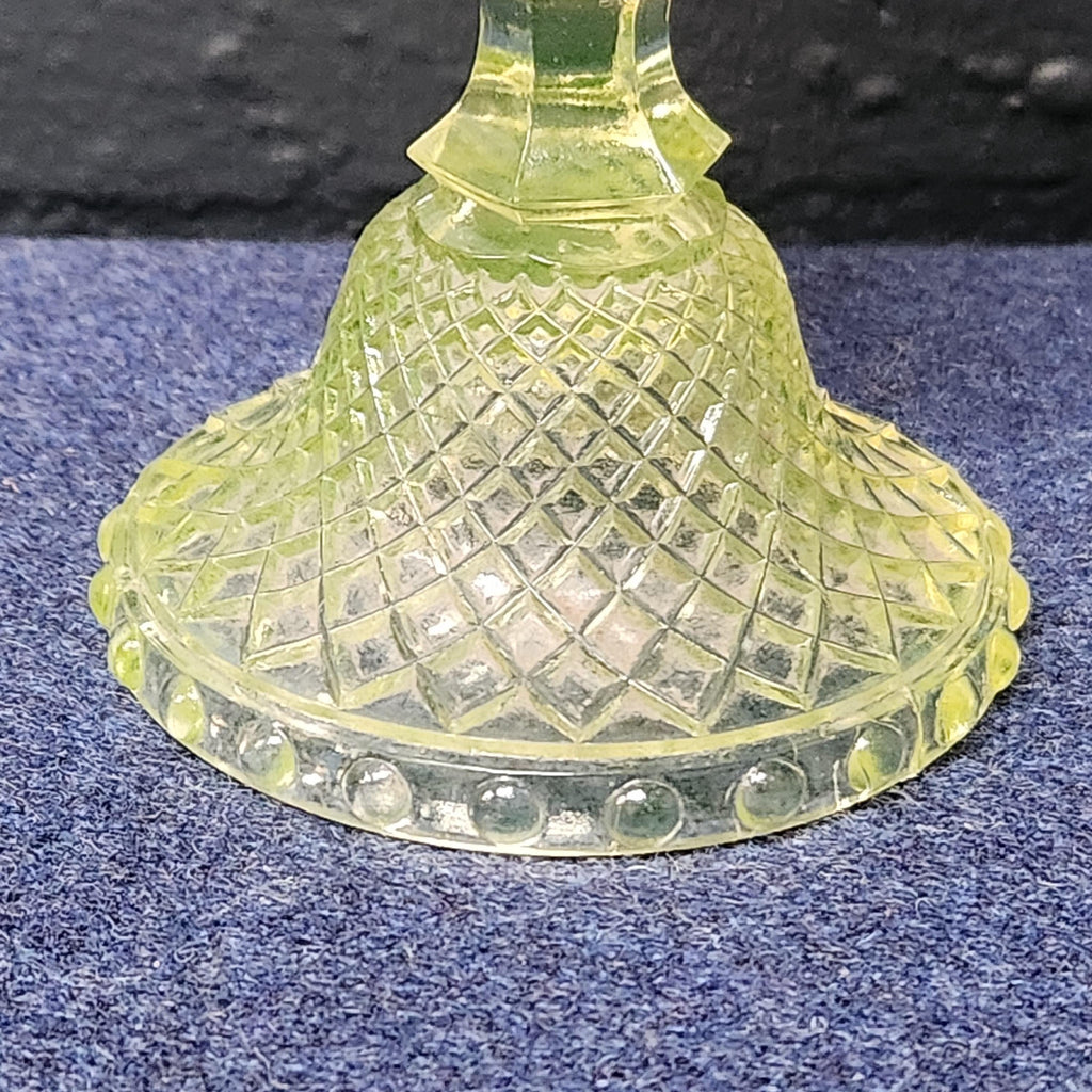 Yellow Uranium Glass Celery Vase