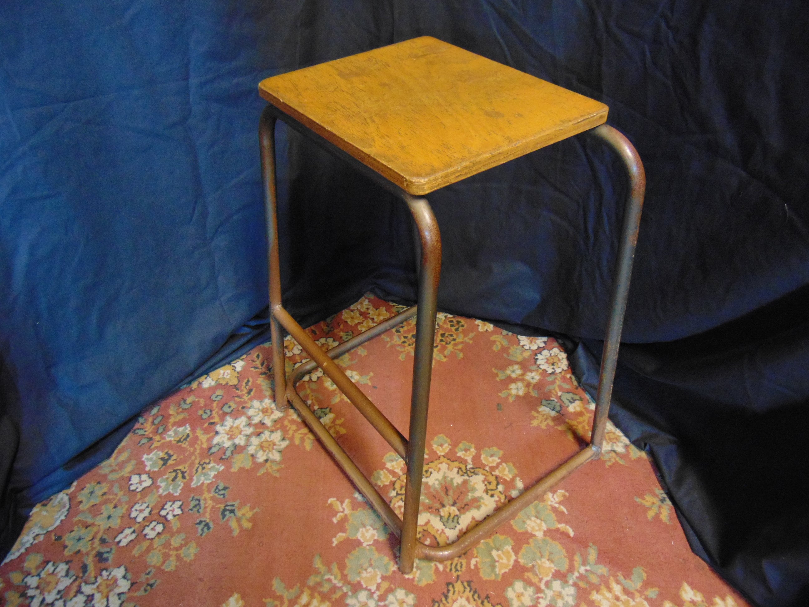 Mid Century School Science Lab Stool