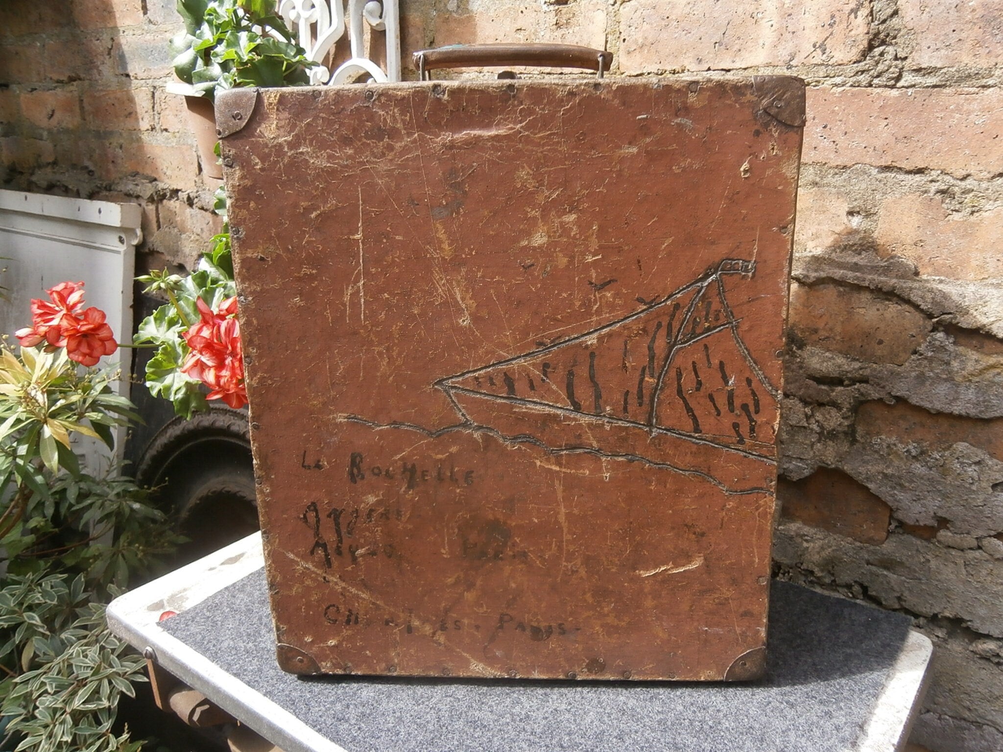 Vintage French Wooden Case