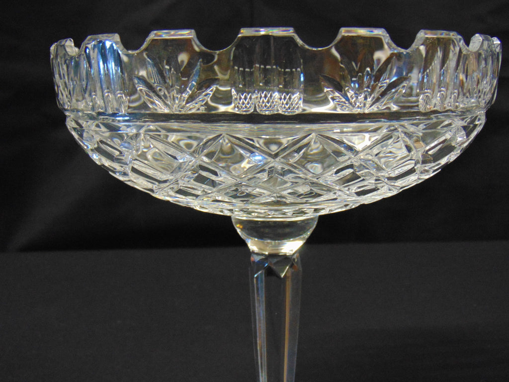 Victorian Hand Cut Crystal Pedestal Comport