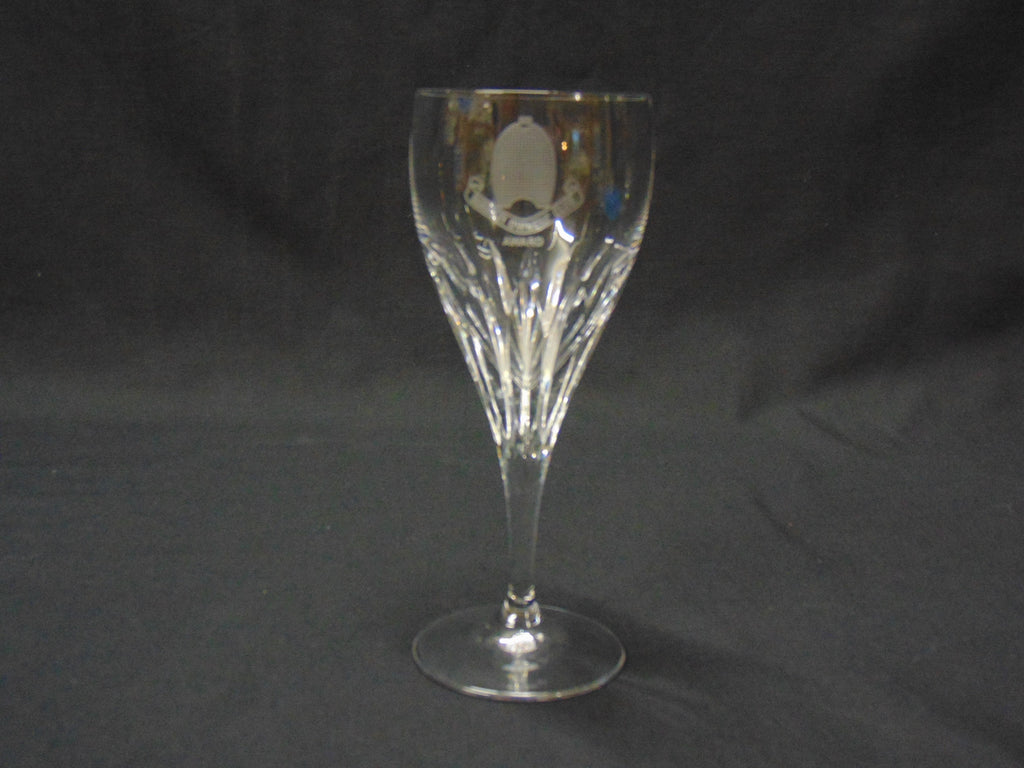 Heavy Cut Glass Wine Glass for the Bugatti Owners Club Award