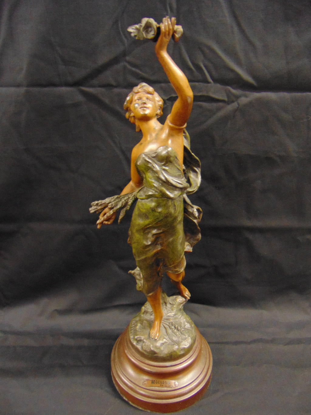 Cold Painted French Spelter Figure, Moisson by Ch Levy