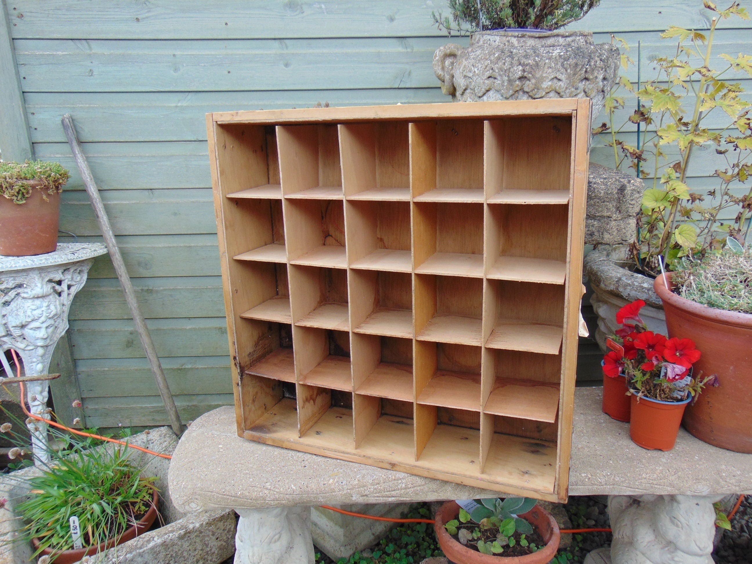 Vintage Wooden Crate For Drinking Glasses