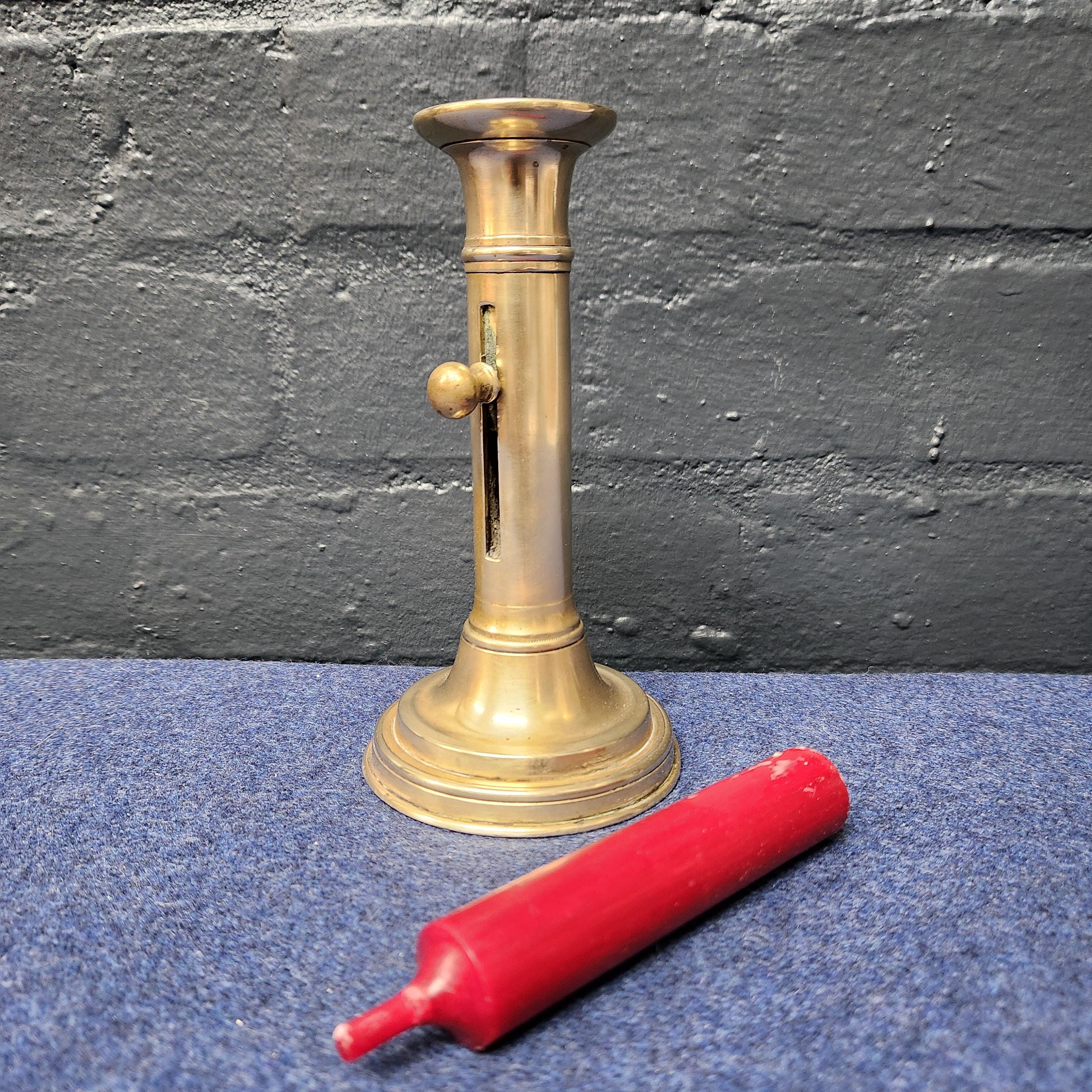 Georgian Brass Candlestick - Slide Adjuster