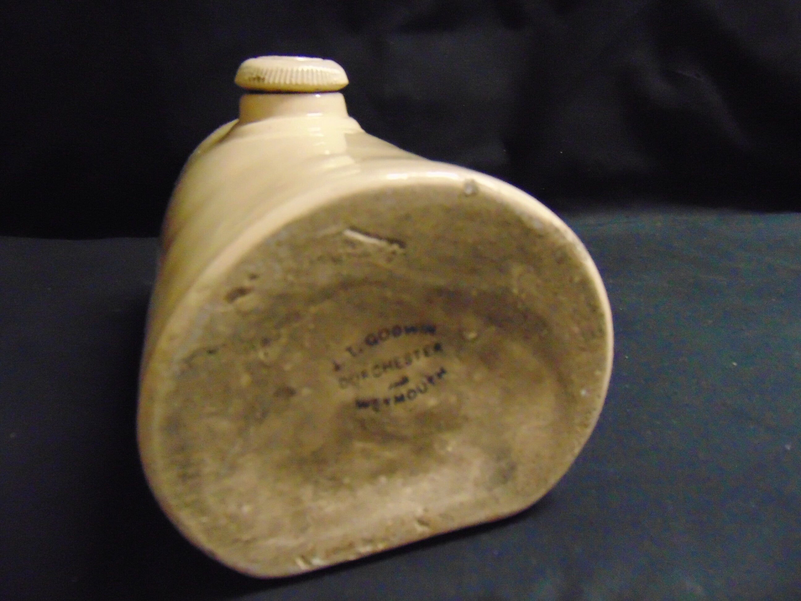 Late 19thC Stoneware Hot Water Bottle - Vince Powell & Co, Bristol