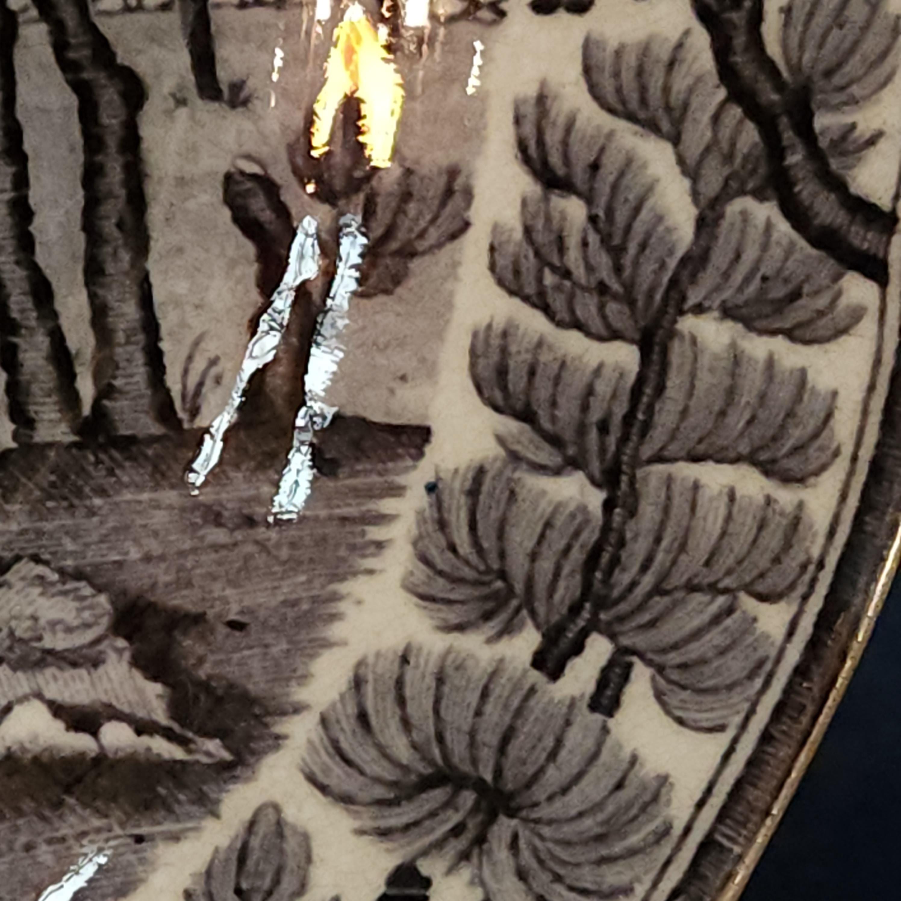 Georgian, W Davenport,  Small Black and White Transfer Plate Circa 1805