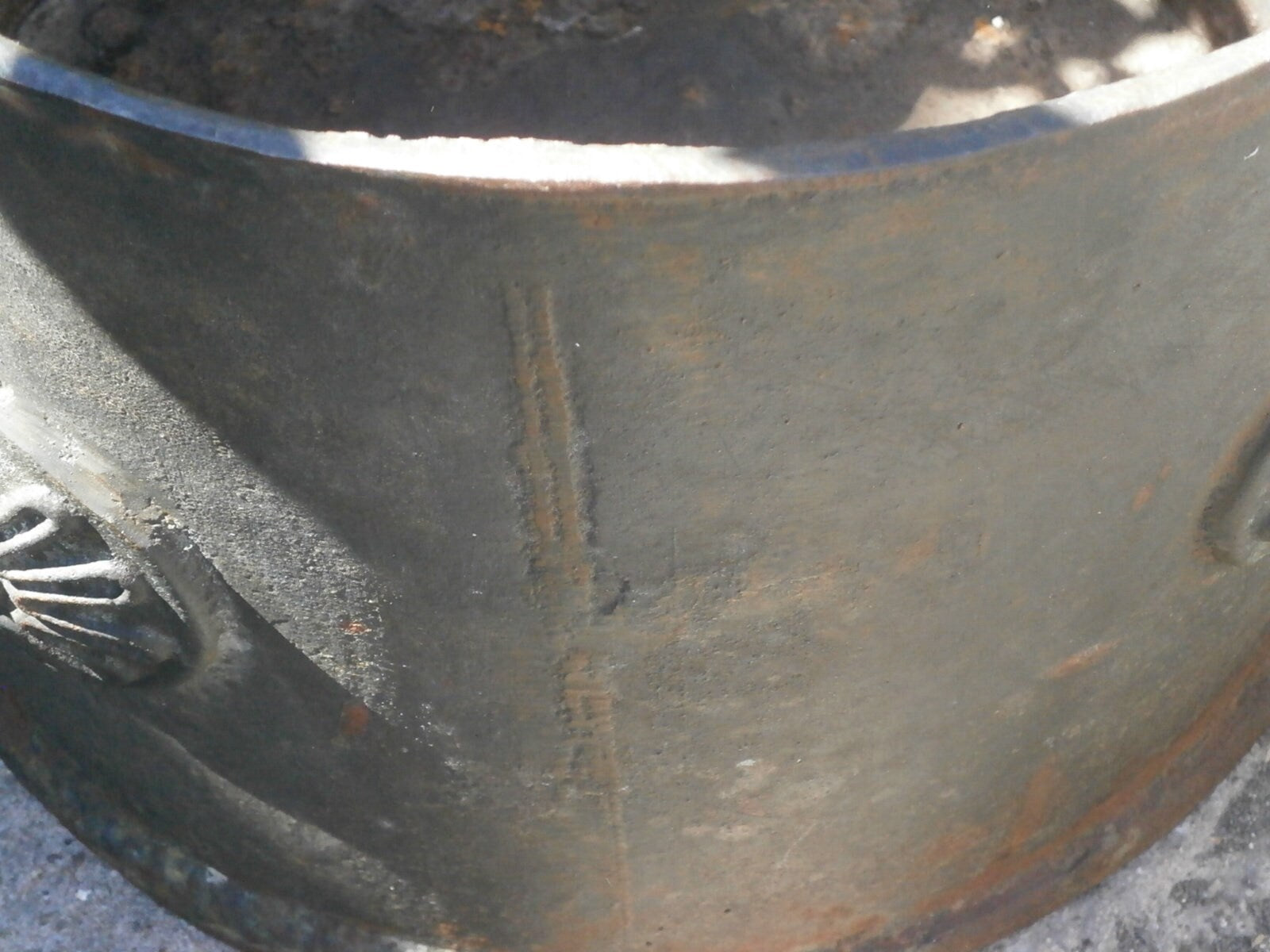 Victorian Regency Style Cast Iron Garden Pot - Antique