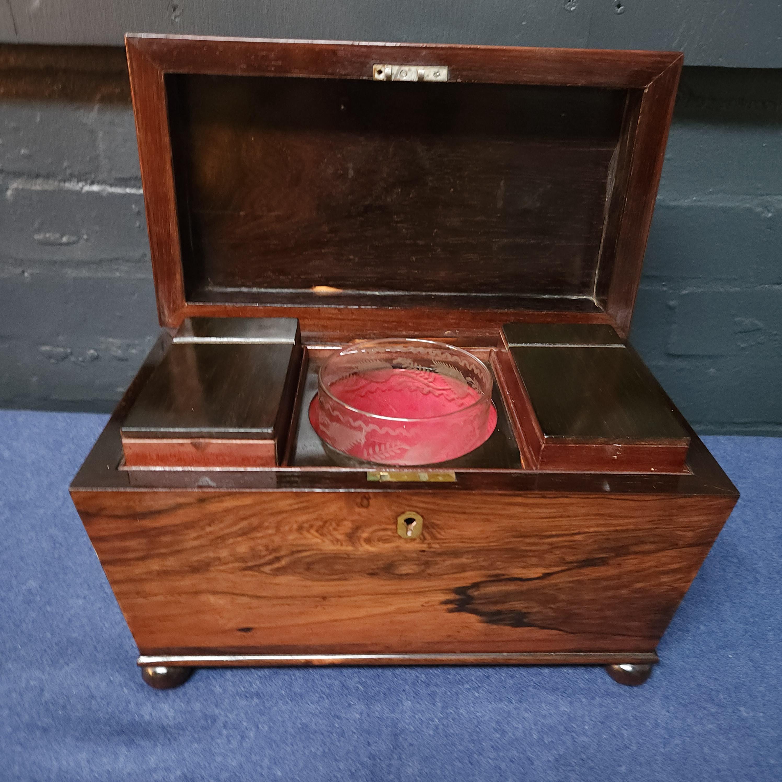 19th Century Sarcophagus Mahogany Tea Caddy