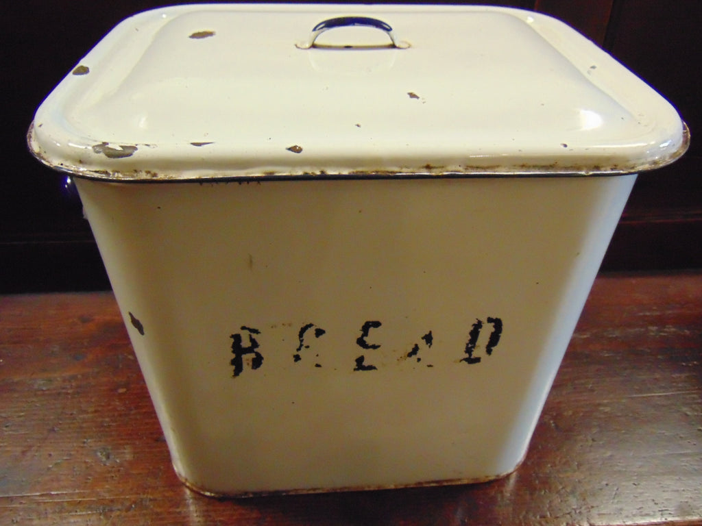 Enamelled Bread Bin - Vintage