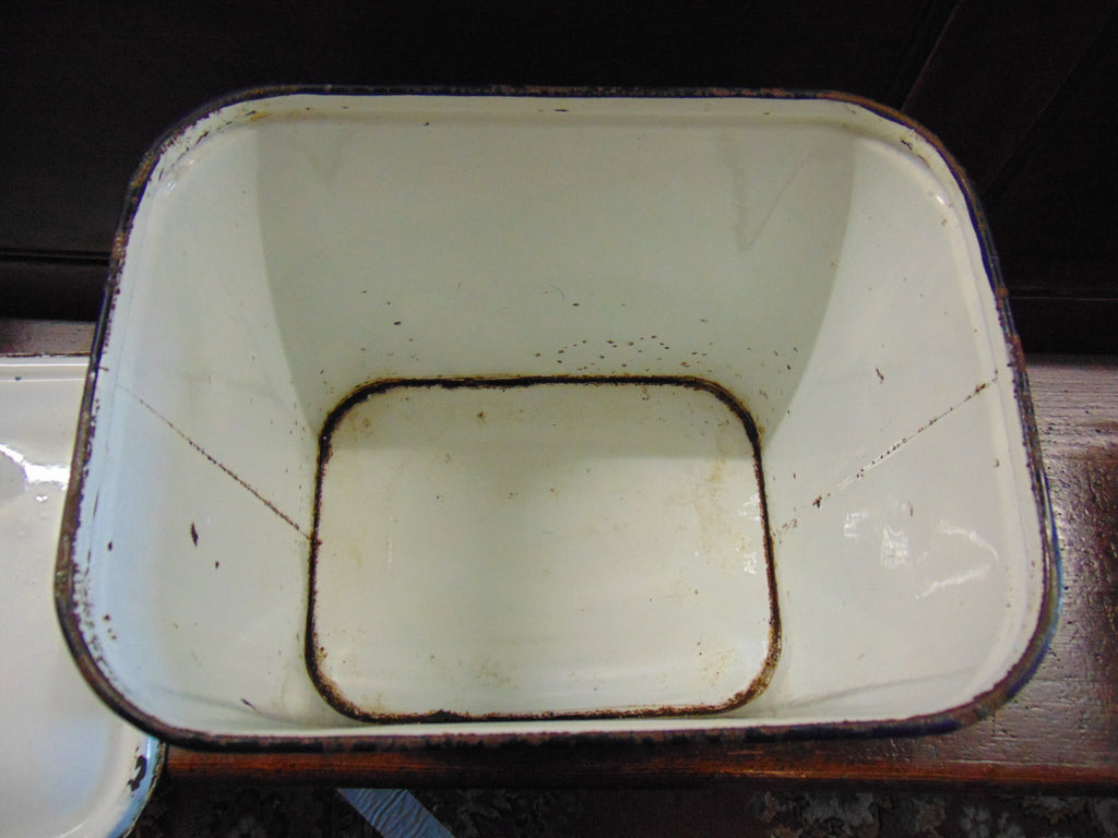 Enamelled Bread Bin - Vintage
